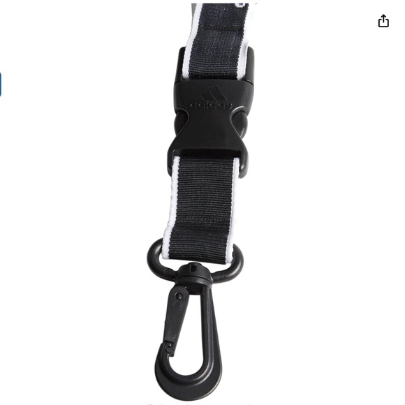 Adidas Black & White Interval Lanyard #5134303 NEW - Picture 5 of 9